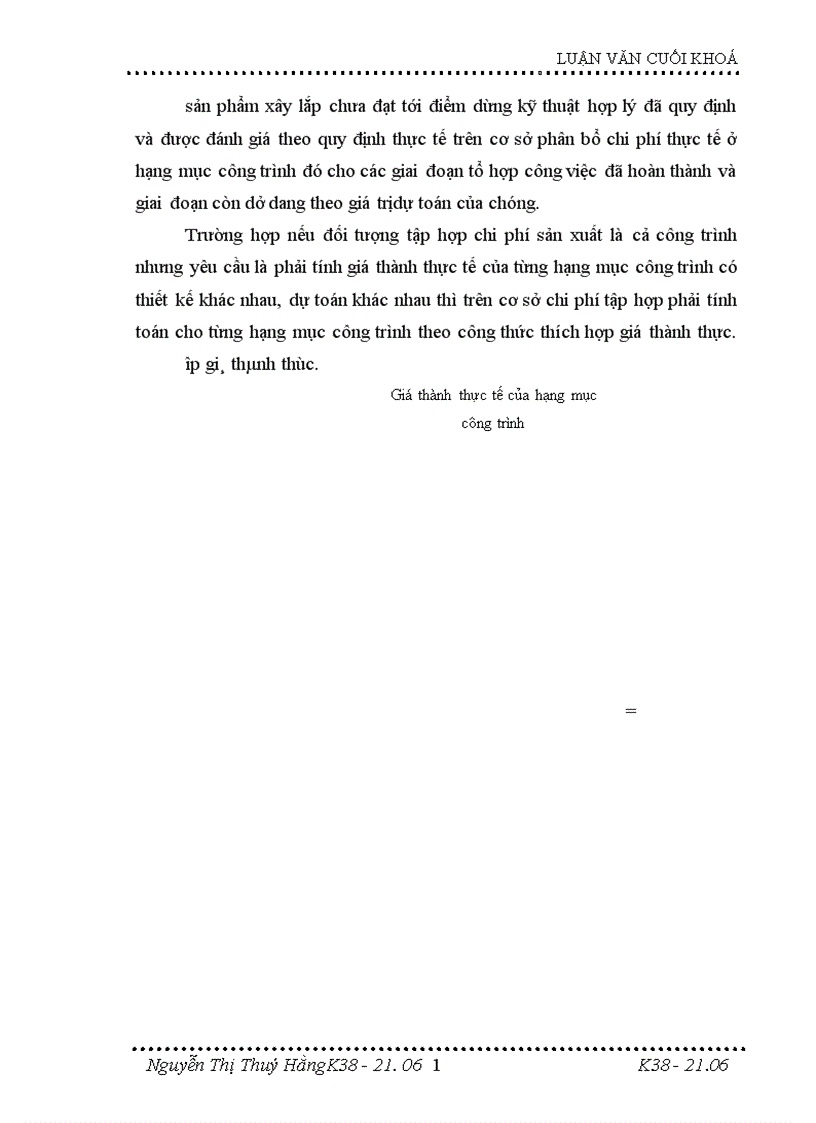 image for page Hoàn thiện kế toán tập hợp chi phí sản xuất và tính giá thành sản phẩm xây lắp tại Công ty xây dựng và phát triển đô thị 1