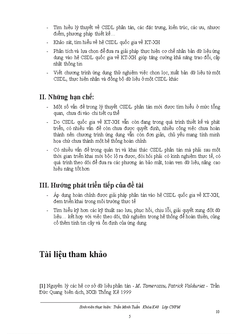 image for page Mô hình cơ sở dữ liệu phân tán và ứng dụng