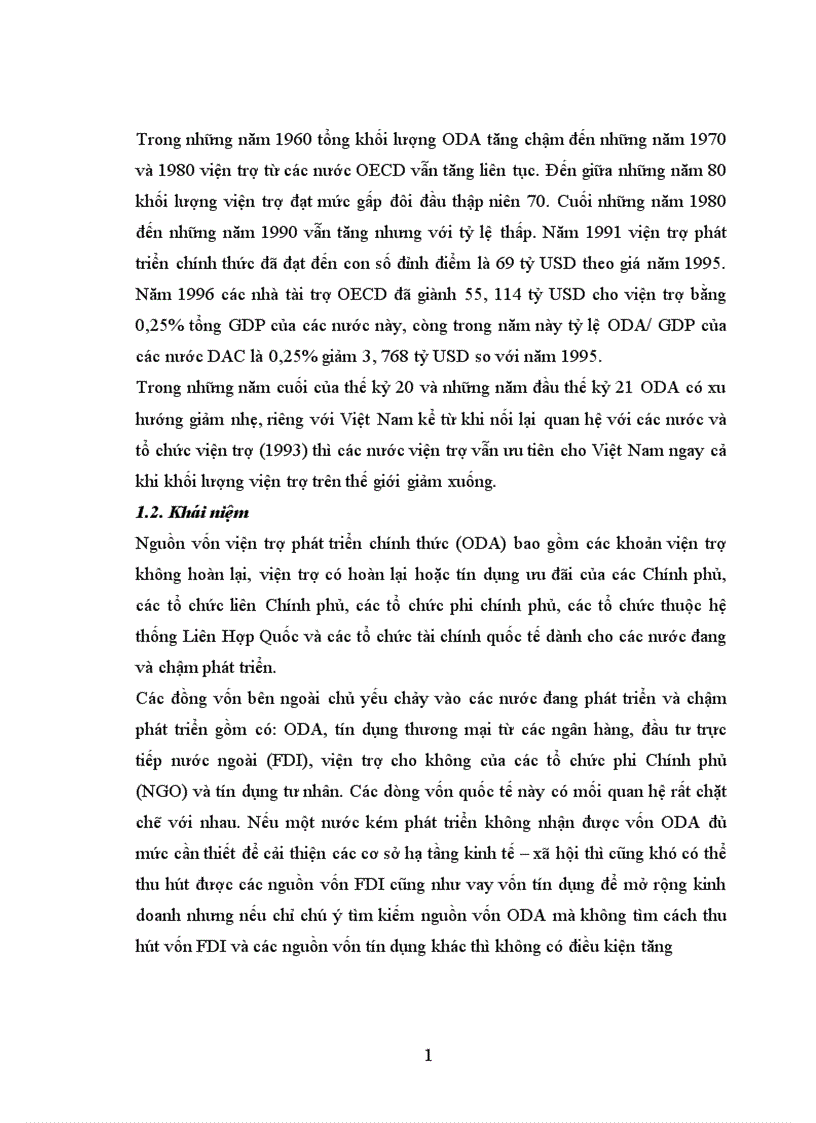 Nguồn vốn ODA với công tác xoá đói giảm nghèo ở Việt Nam 1
