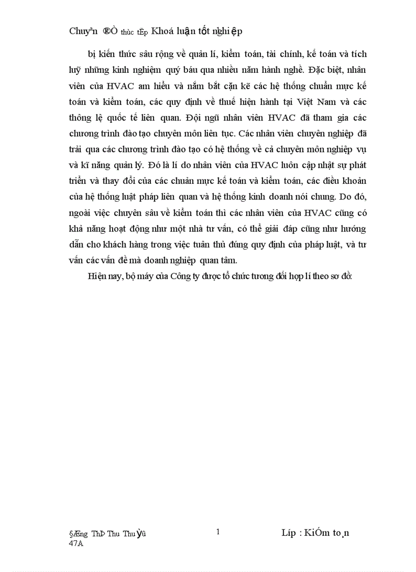 image for page Hoàn thiện kiểm toán chu trình tiền lương và nhân viên trong kiểm toán Báo cáo tài chính do Công ty Kiểm toán HVAC thực hiện 1