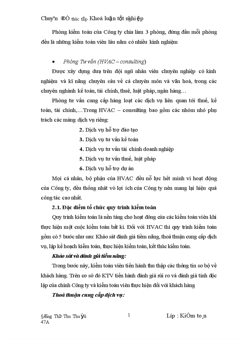 image for page Hoàn thiện kiểm toán chu trình tiền lương và nhân viên trong kiểm toán Báo cáo tài chính do Công ty Kiểm toán HVAC thực hiện 1