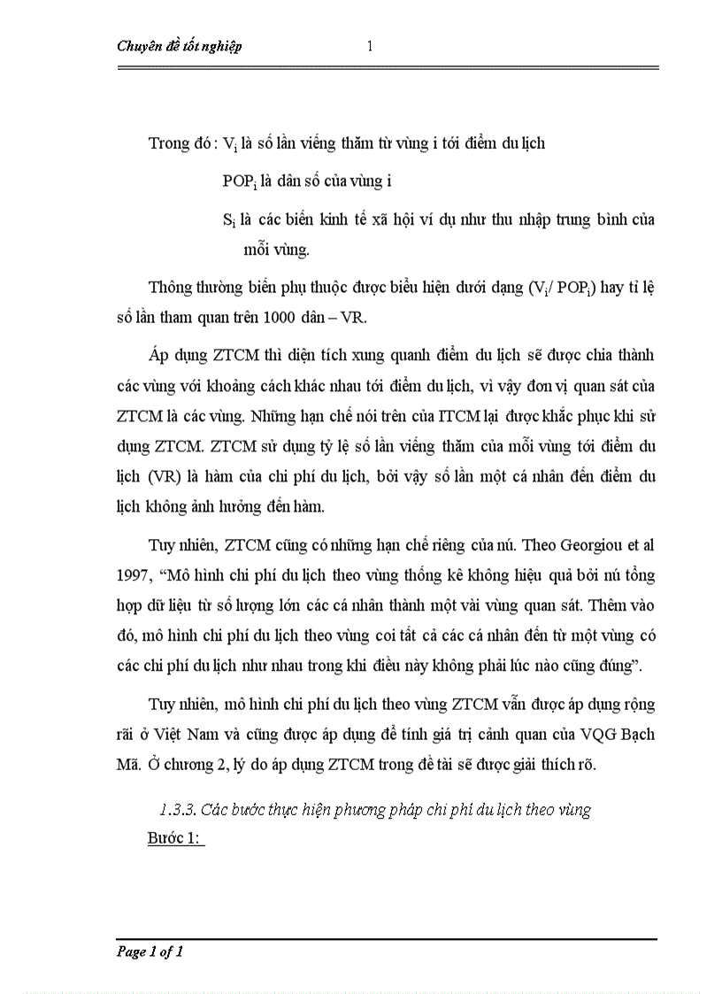 image for page Lượng giá giá trị cảnh quan khu du lịch hồ Thác Bà bằng phương pháp chi phí du lịch 1