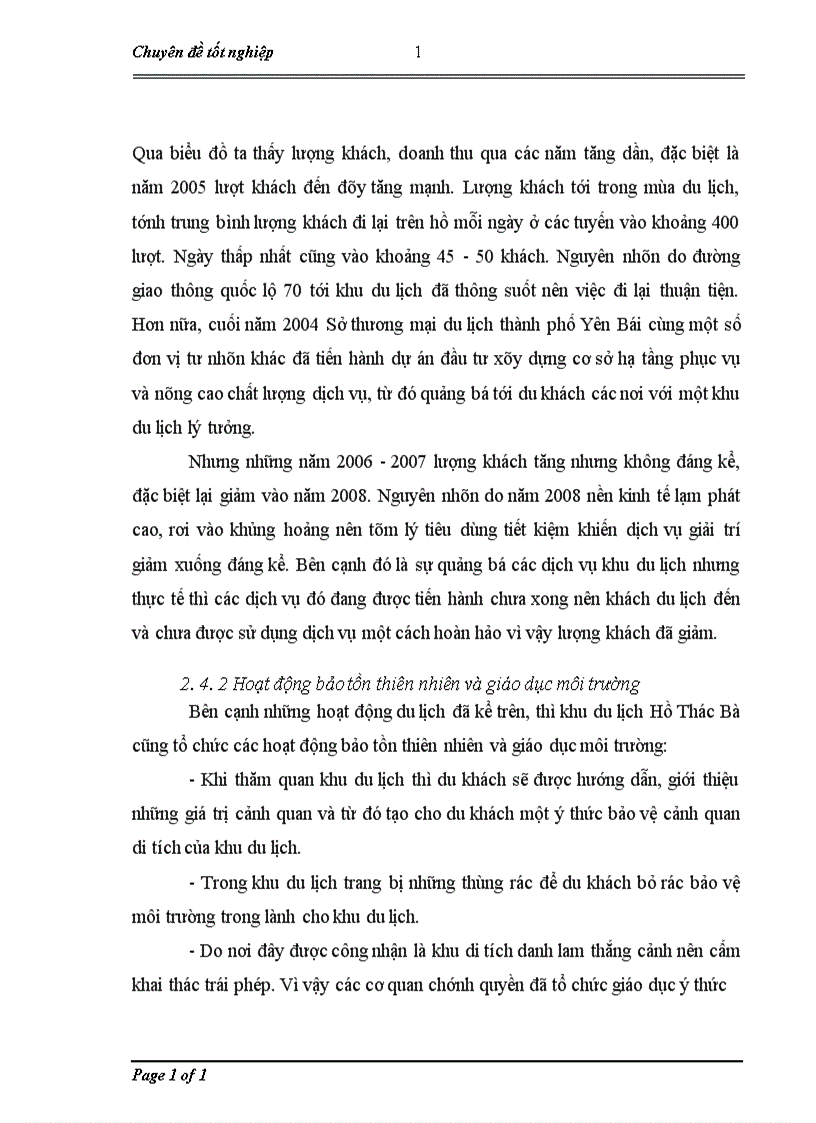 image for page Lượng giá giá trị cảnh quan khu du lịch hồ Thác Bà bằng phương pháp chi phí du lịch 1