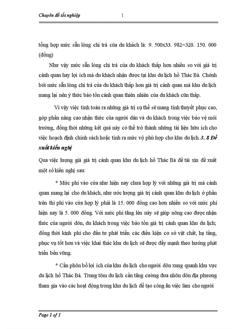 image for page Lượng giá giá trị cảnh quan khu du lịch hồ Thác Bà bằng phương pháp chi phí du lịch 1