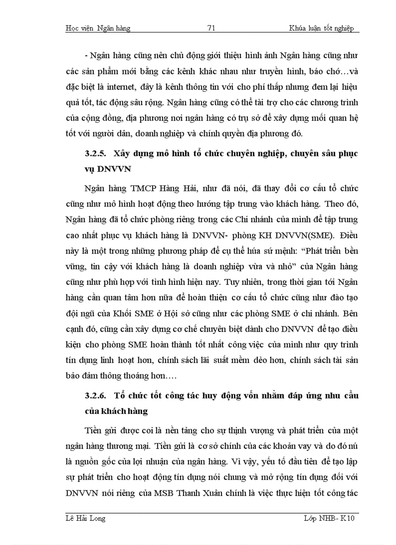 image for page Giải pháp mở rộng tín dụng đối với doanh nghiệp vừa và nhỏ tại Ngân hàng thương mại cổ phần Hàng Hải chi nhánh Thanh Xuân 1