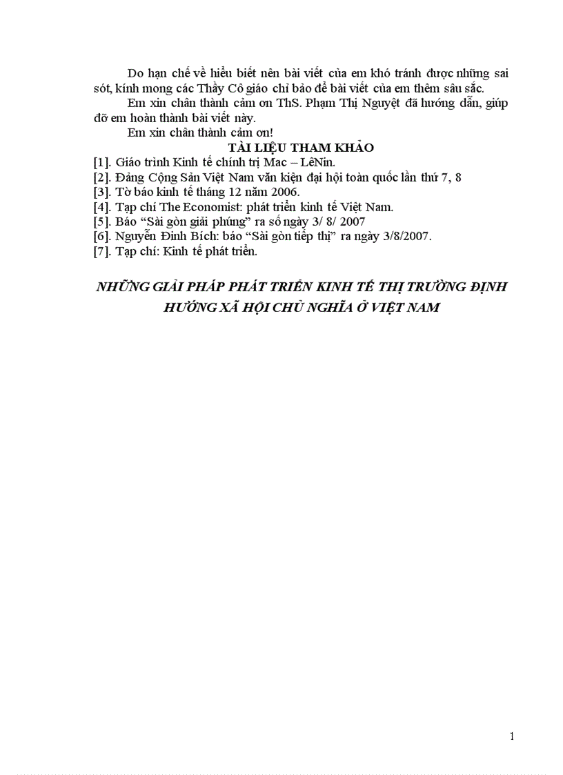 image for page Những giải pháp phát triển kinh tế thị trường định hướng XHCN ở Việt Nam