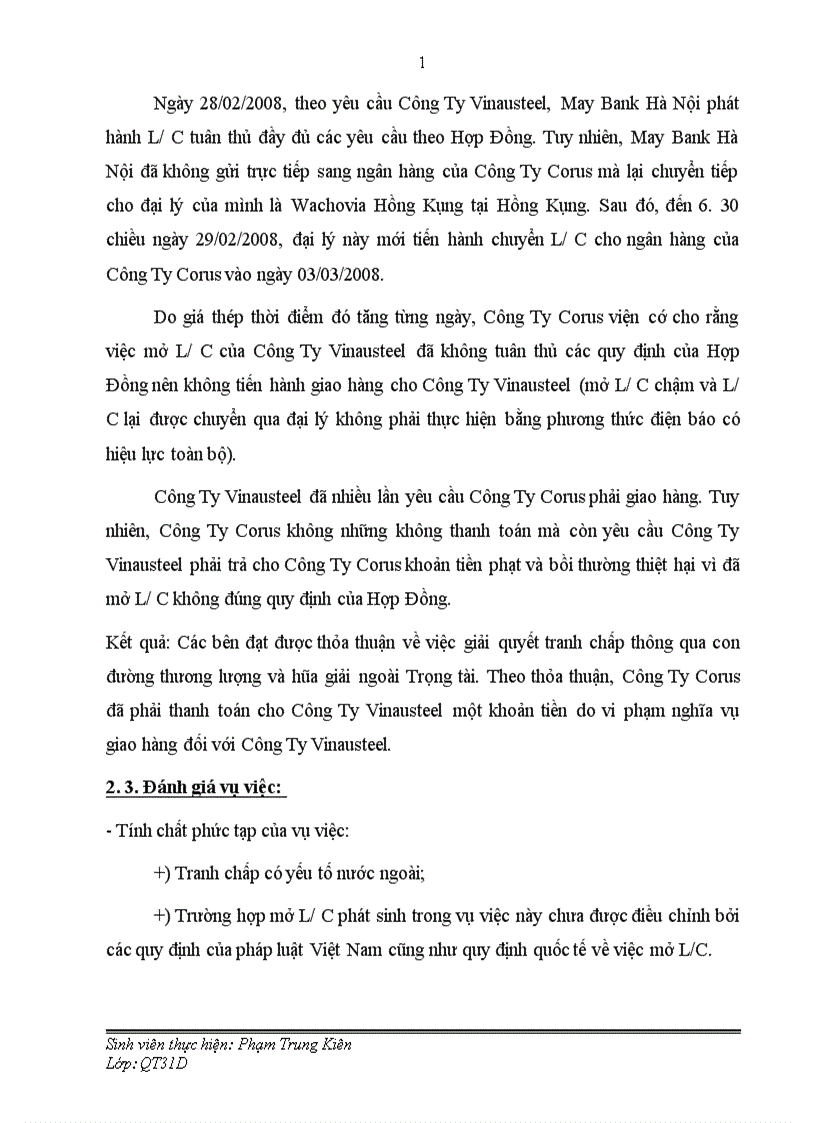 image for page Thực tiễn hoạt động tư vấn giải quyết tranh chấp thương mại tại Công ty hoặc Văn phòng luật sư nơi tác giả thực tập