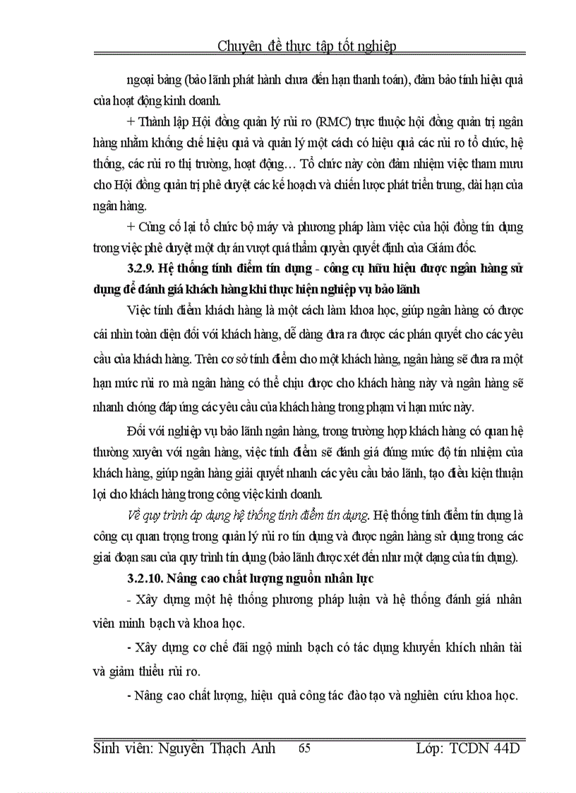 image for page Giải pháp nâng cao chất lượng hoạt động bảo lãnh tại chi nhánh NHCT tỉnh Hà Tây