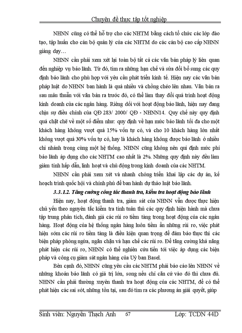 image for page Giải pháp nâng cao chất lượng hoạt động bảo lãnh tại chi nhánh NHCT tỉnh Hà Tây