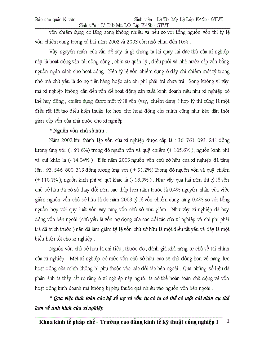 image for page Công tác quản lý và bảo toàn vốn tại Xí nghiệp xe Buýt Thăng Long