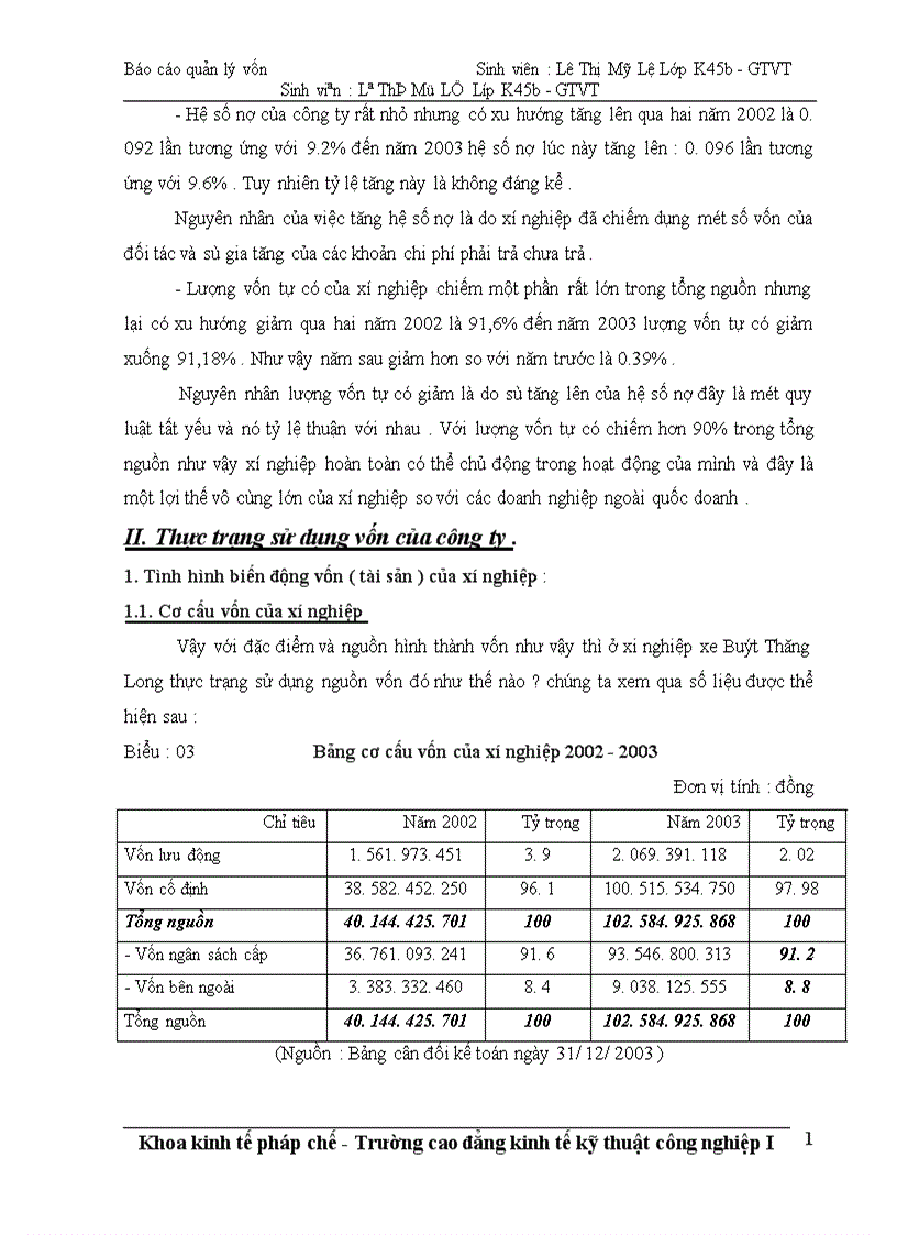 image for page Công tác quản lý và bảo toàn vốn tại Xí nghiệp xe Buýt Thăng Long