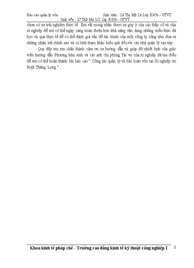 image for page Công tác quản lý và bảo toàn vốn tại Xí nghiệp xe Buýt Thăng Long