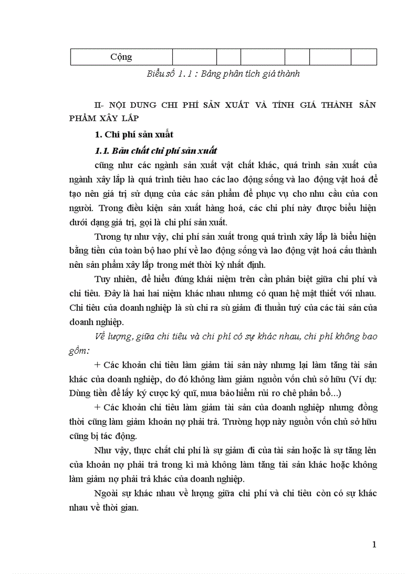 image for page Hoàn thiện hạch toán chi phí sản xuất và tính giá thành sản phẩm xây lắp tại Công ty Xây dựng số I 1
