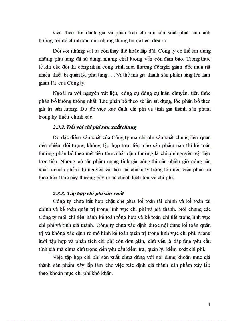 image for page Hoàn thiện hạch toán chi phí sản xuất và tính giá thành sản phẩm xây lắp tại Công ty Xây dựng số I 1