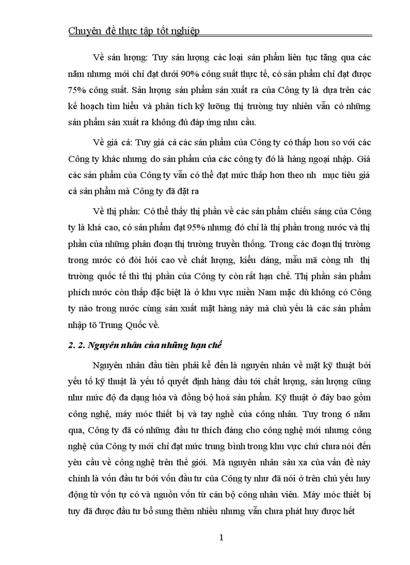 image for page Thực trạng và giải pháp đầu tư nâng cao khả năng cạnh tranh của Công ty Cổ phần Bóng đèn Phích nước Rạng Đông 1