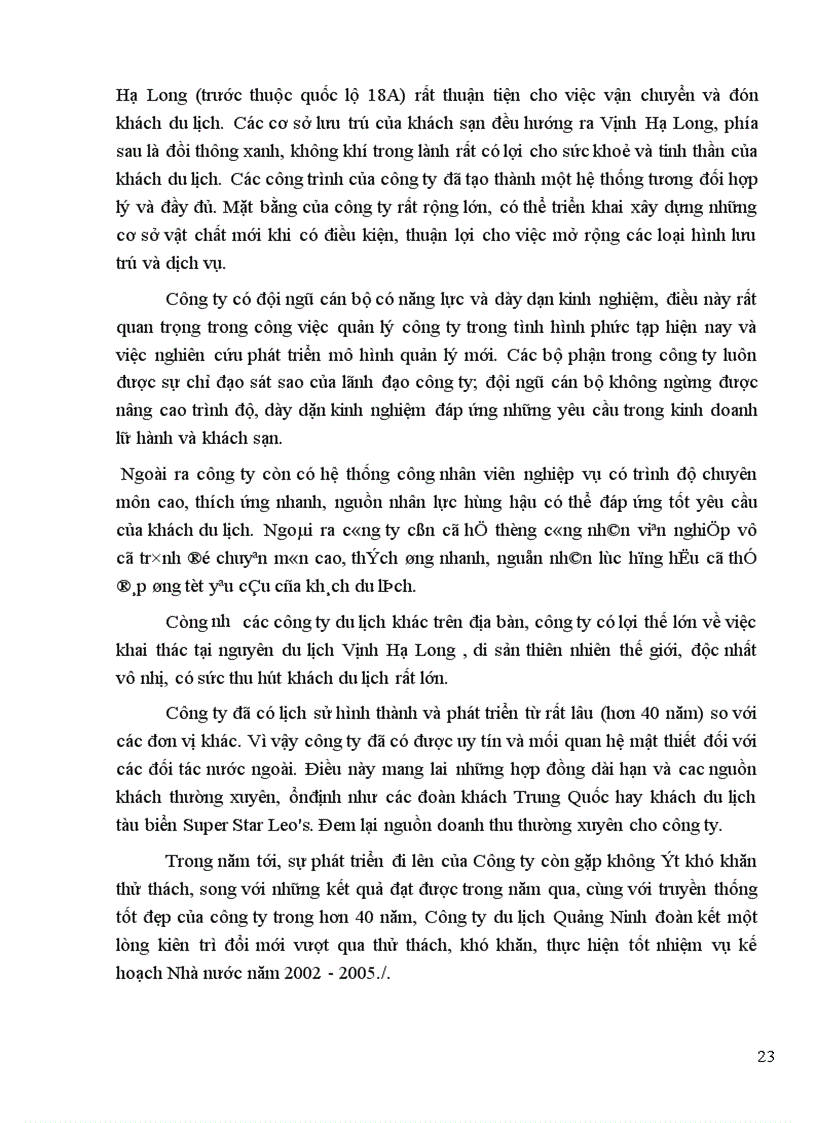 image for page Báo cáo thực tập tổng hợp tại công ty du lịch Quảng Ninh