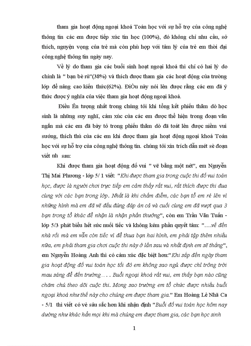 image for page tổ chức hoạt động ngoại khoá toán học với sự hỗ trợ của công nghệ thông tin