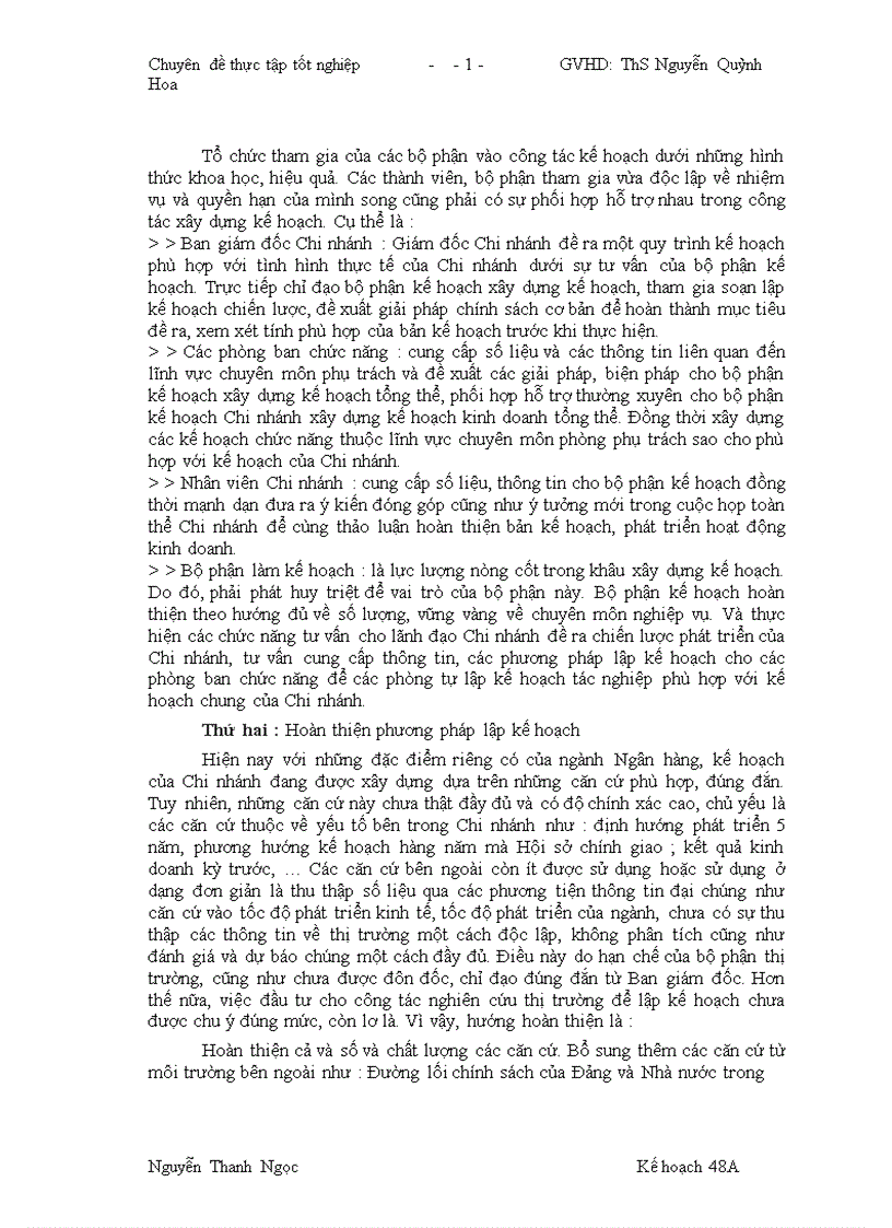 image for page Hoàn thiện công tác lập kế hoạch kinh doanh của Chi nhánh BIDV Thăng Long