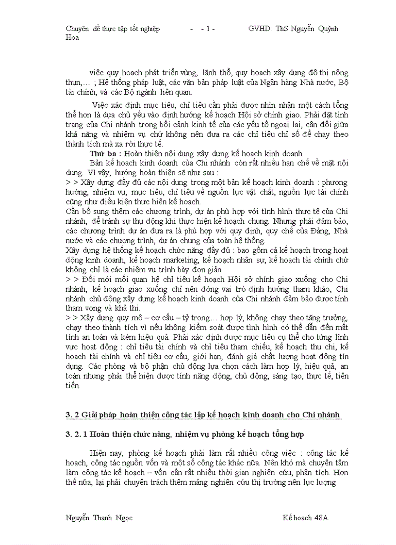 image for page Hoàn thiện công tác lập kế hoạch kinh doanh của Chi nhánh BIDV Thăng Long