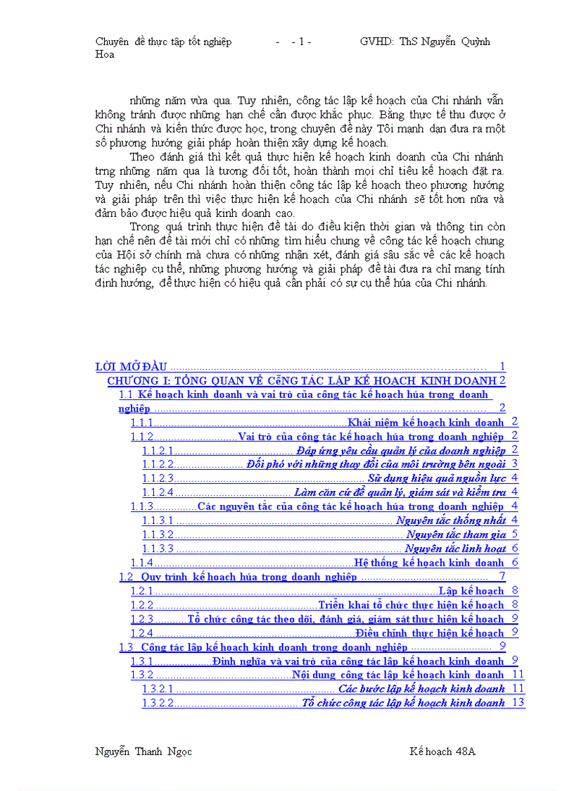 image for page Hoàn thiện công tác lập kế hoạch kinh doanh của Chi nhánh BIDV Thăng Long