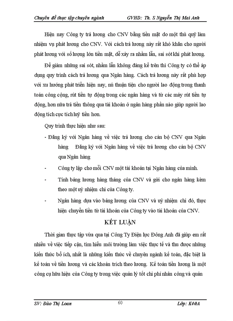 image for page Tổ chức hạch toán tiền lương và cỏc khoản trích theo lương ở Công ty Điện Lực Đông Anh