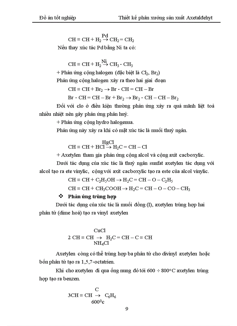 image for page Thiết kế phân xưởng sản xuất Axetaldehyt 1