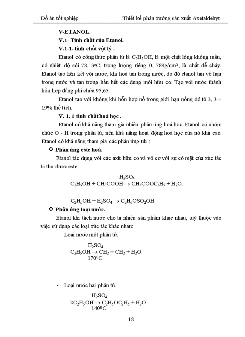 image for page Thiết kế phân xưởng sản xuất Axetaldehyt 1