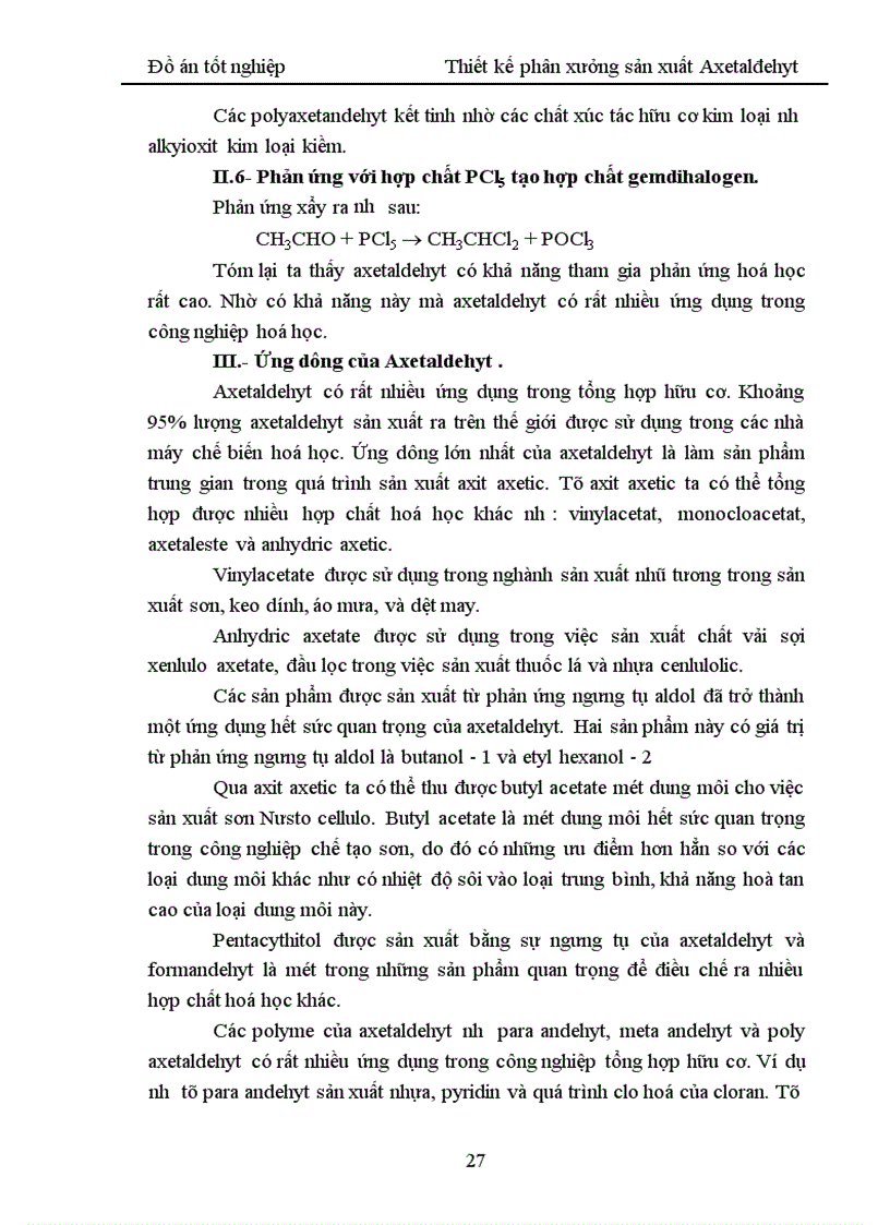 image for page Thiết kế phân xưởng sản xuất Axetaldehyt 1