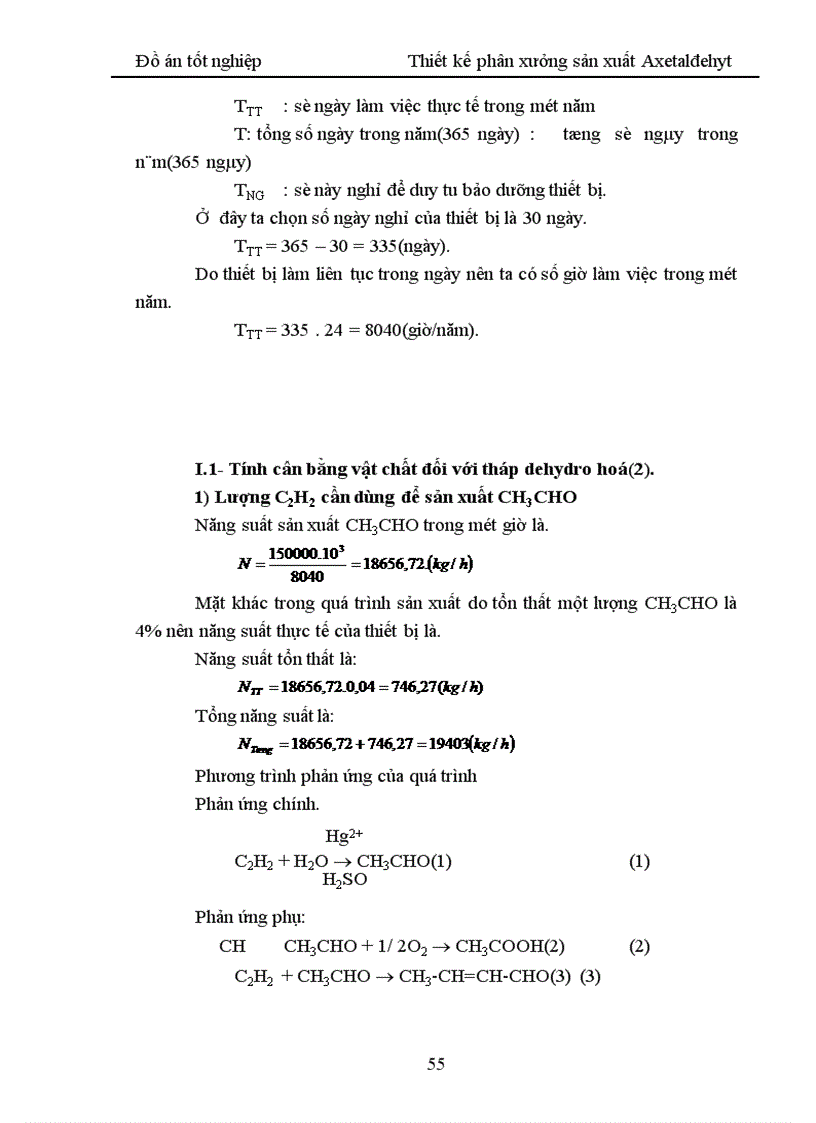 image for page Thiết kế phân xưởng sản xuất Axetaldehyt 1