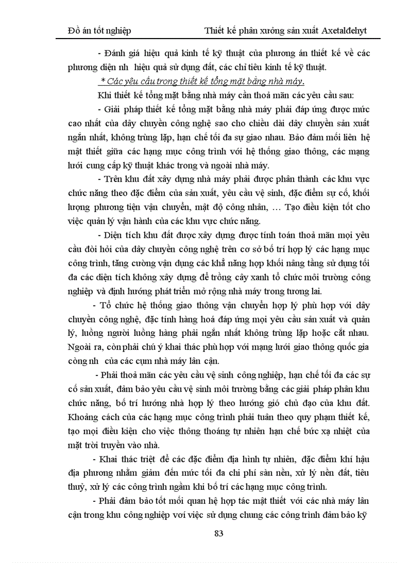 image for page Thiết kế phân xưởng sản xuất Axetaldehyt 1