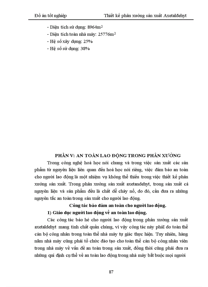 image for page Thiết kế phân xưởng sản xuất Axetaldehyt 1