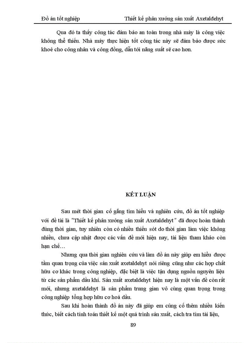 image for page Thiết kế phân xưởng sản xuất Axetaldehyt 1