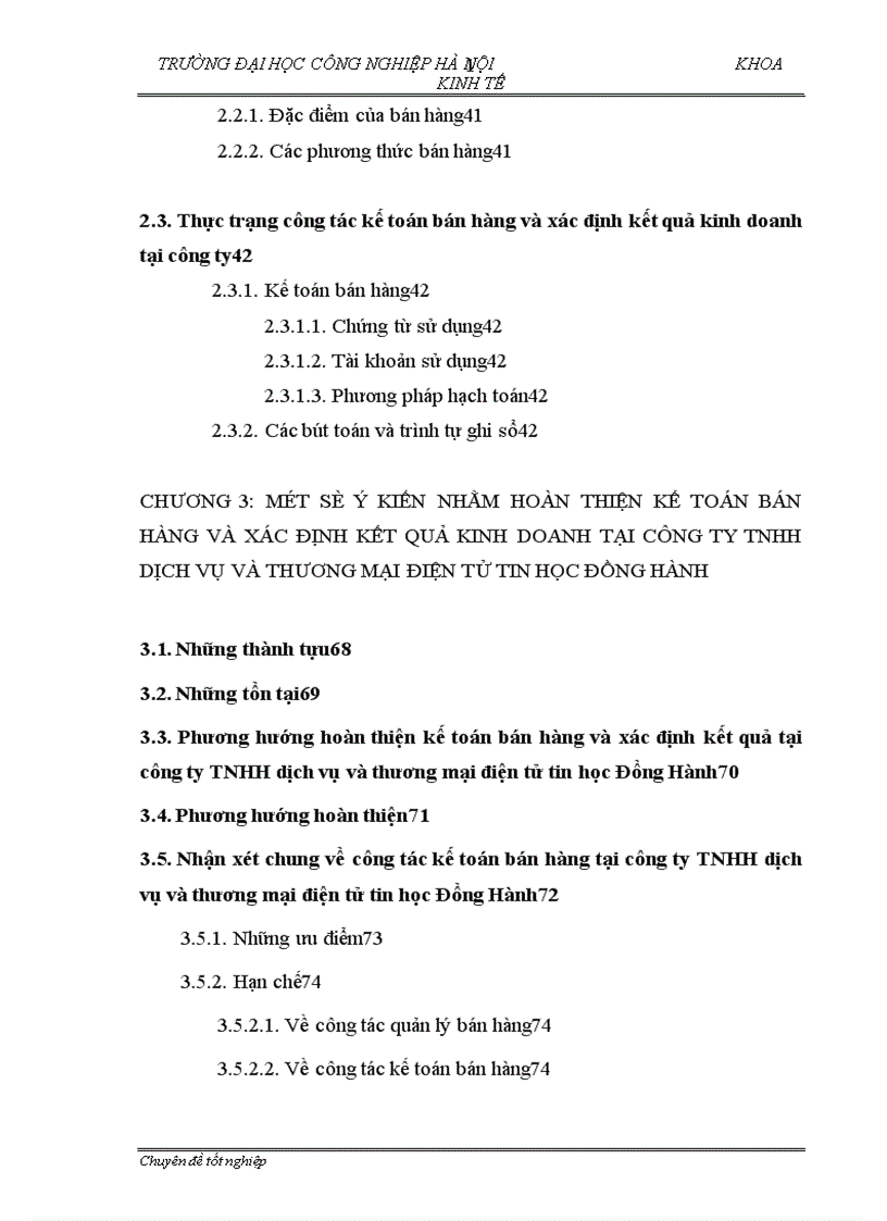 image for page Hoàn thiện công tác kế toán bán hàng và xác định kết quả kinh doanh tại công ty TNHH dịch vụ và thương mại điện tử tin học Đồng Hành 1