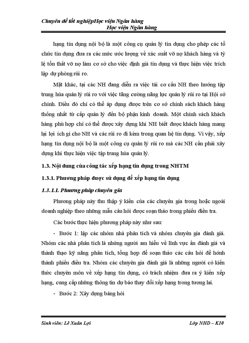 image for page Nâng cao hiệu quả việc áp dụng hệ thống xếp hạng tín dụng nội bộ đối với các tổ chức kinh tế trong công tác đánh giá và phân loại nợ tại Ngân hàng TMCP Xăng Dầu Petrolimex PGBANK 1