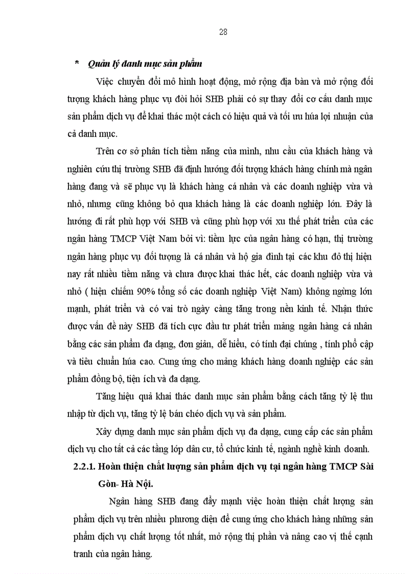 image for page Hoàn thiện chính sách sản phẩm nhằm nâng cao hiệu quả hoạt động kinh doanh của Ngân hàng thương mại cổ phần Sài Gòn Hà Nội