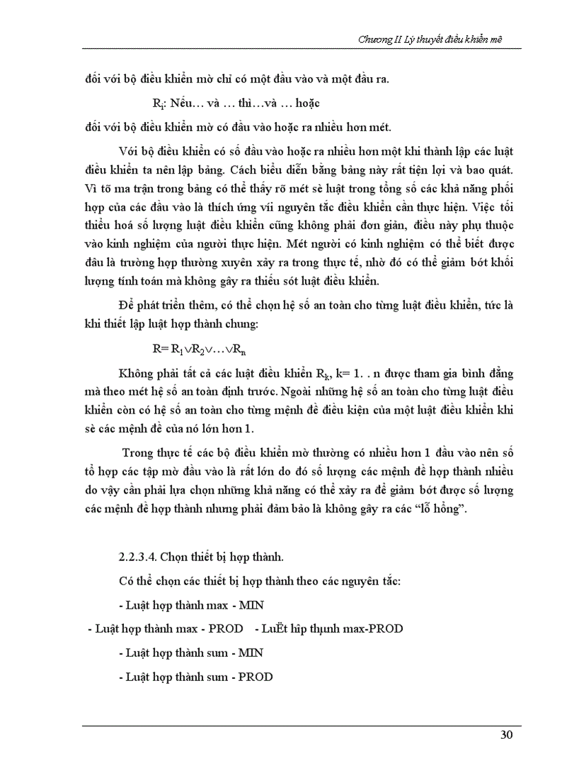 image for page Lý thuyết điều khiển mờ