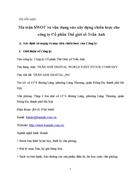 Ma trận SWOT và vận dụng vào xây dựng chiến lược cho công ty Cổ phần Thế giới số Trần Anh