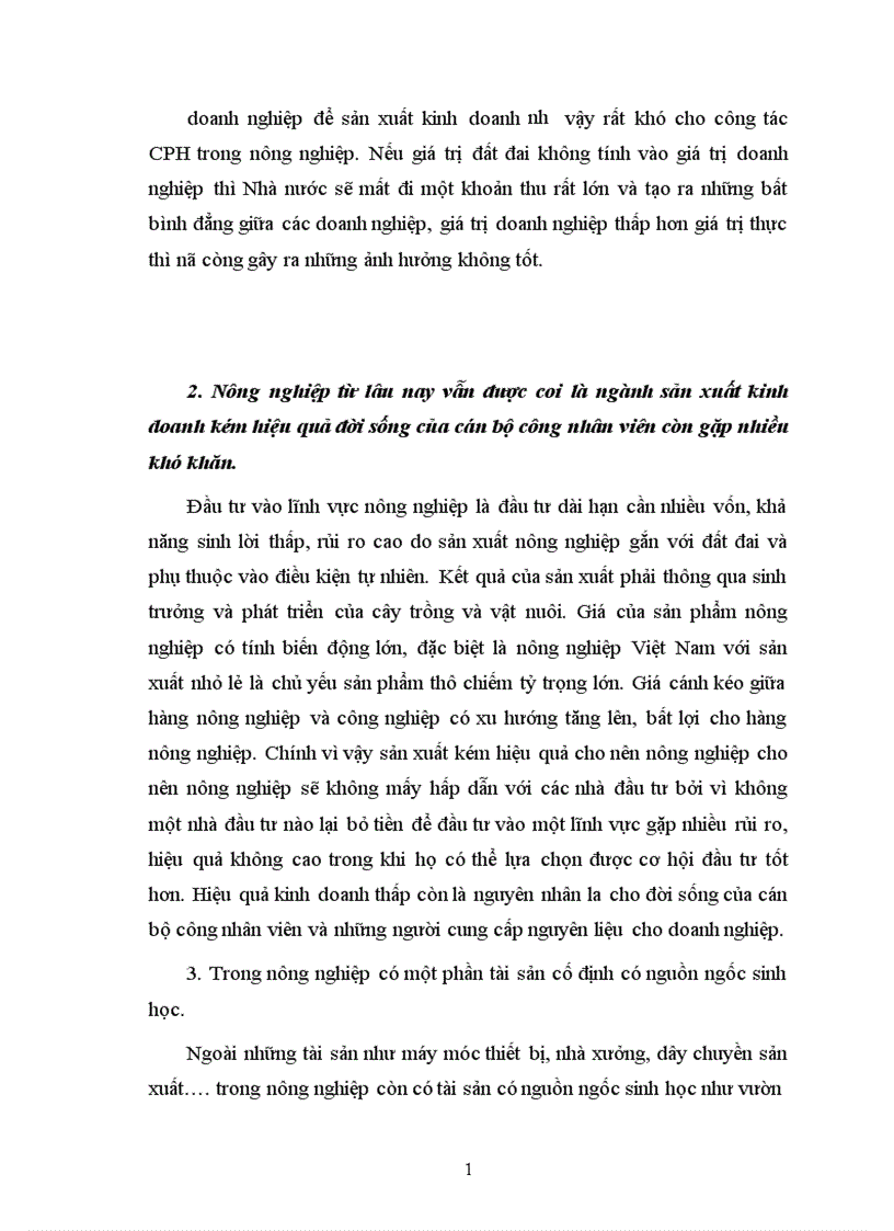 image for page Thực trạng và một số giải pháp đẩy nhanh tiến trình CPH các DNNN trực thuộc Sở Nông nghiệp PTNT Hà Nội 1