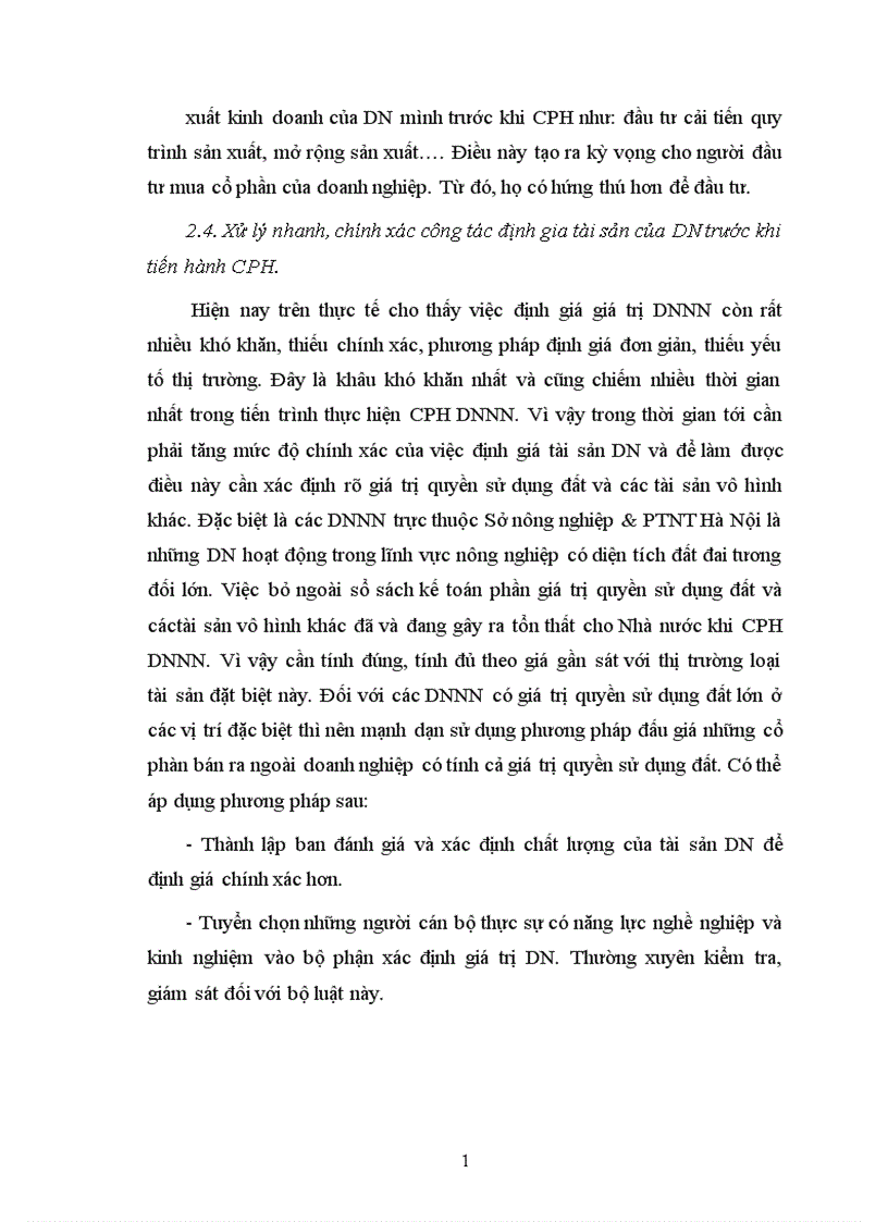 image for page Thực trạng và một số giải pháp đẩy nhanh tiến trình CPH các DNNN trực thuộc Sở Nông nghiệp PTNT Hà Nội 1