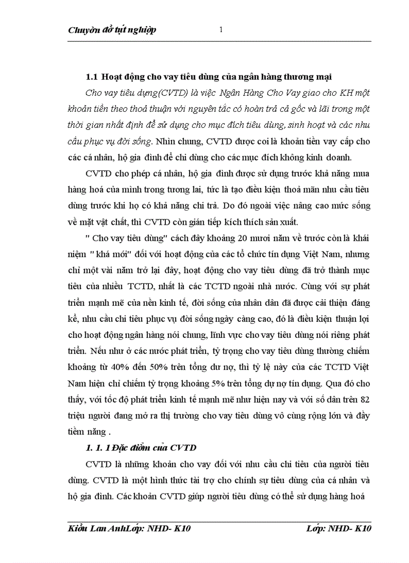 image for page Nâng cao chất lượng cho vay tiêu dùng tại Ngân hàng Việt Nam thịnh vượng VPBank 1