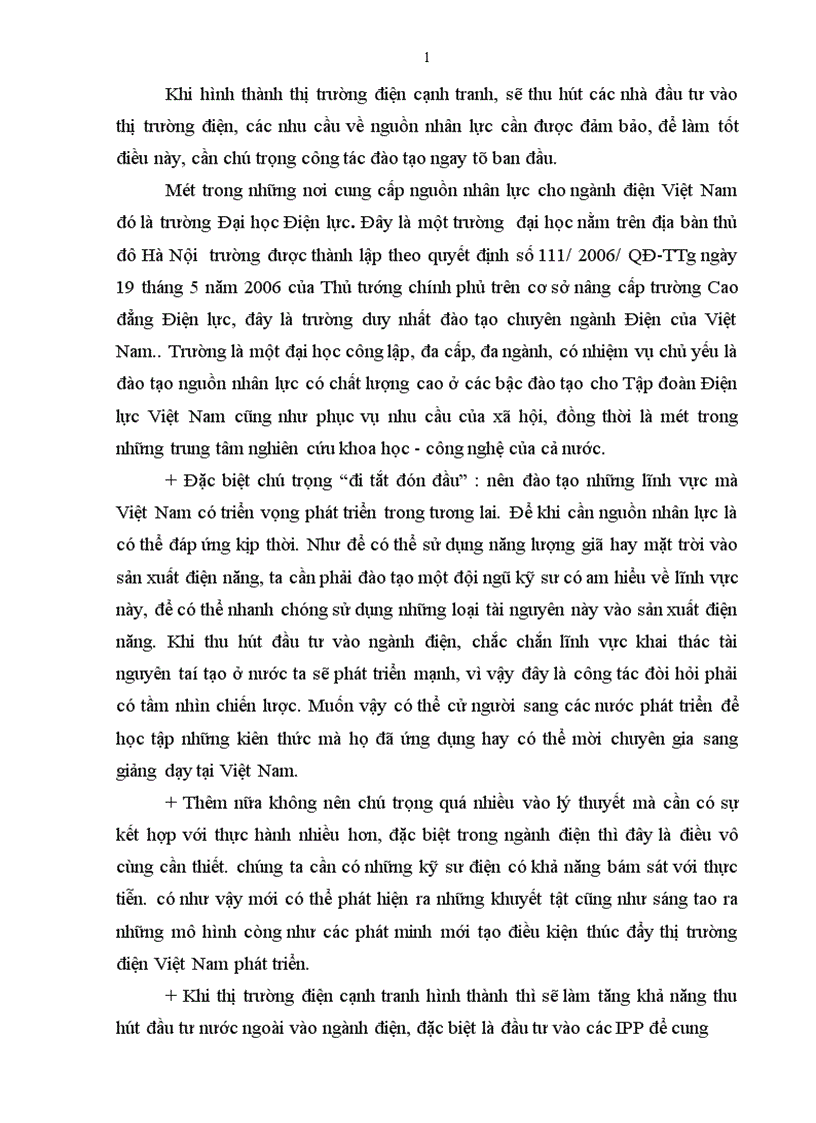 image for page Bài học kinh nghiệm và một số kiến nghị nhằm lựa chọn mô hình cho thị trường điện lực cạnh tranh ở Việt Nam