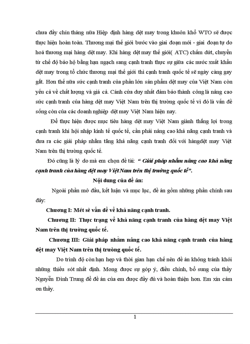 image for page Giải pháp nhằm nâng cao khả năng cạnh tranh của hàng dệt may Việt Nam trên thị trường quốc tế 1