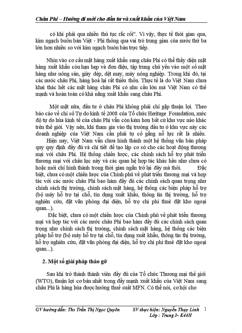 image for page Châu Phi Hướng đi mới cho đầu tư và xuất khẩu của Việt Nam