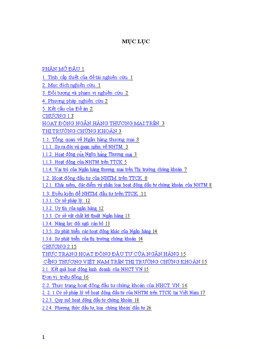 image for page Tăng cường hoạt động đầu tư của ngân hàng công thương Việt Nam trên thị trường chứng khoán 1