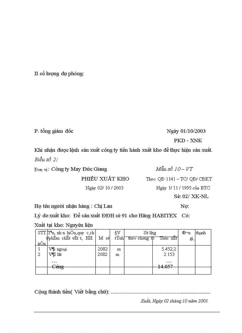 image for page Báo cáo thực tập tại Công ty May Đức Giang