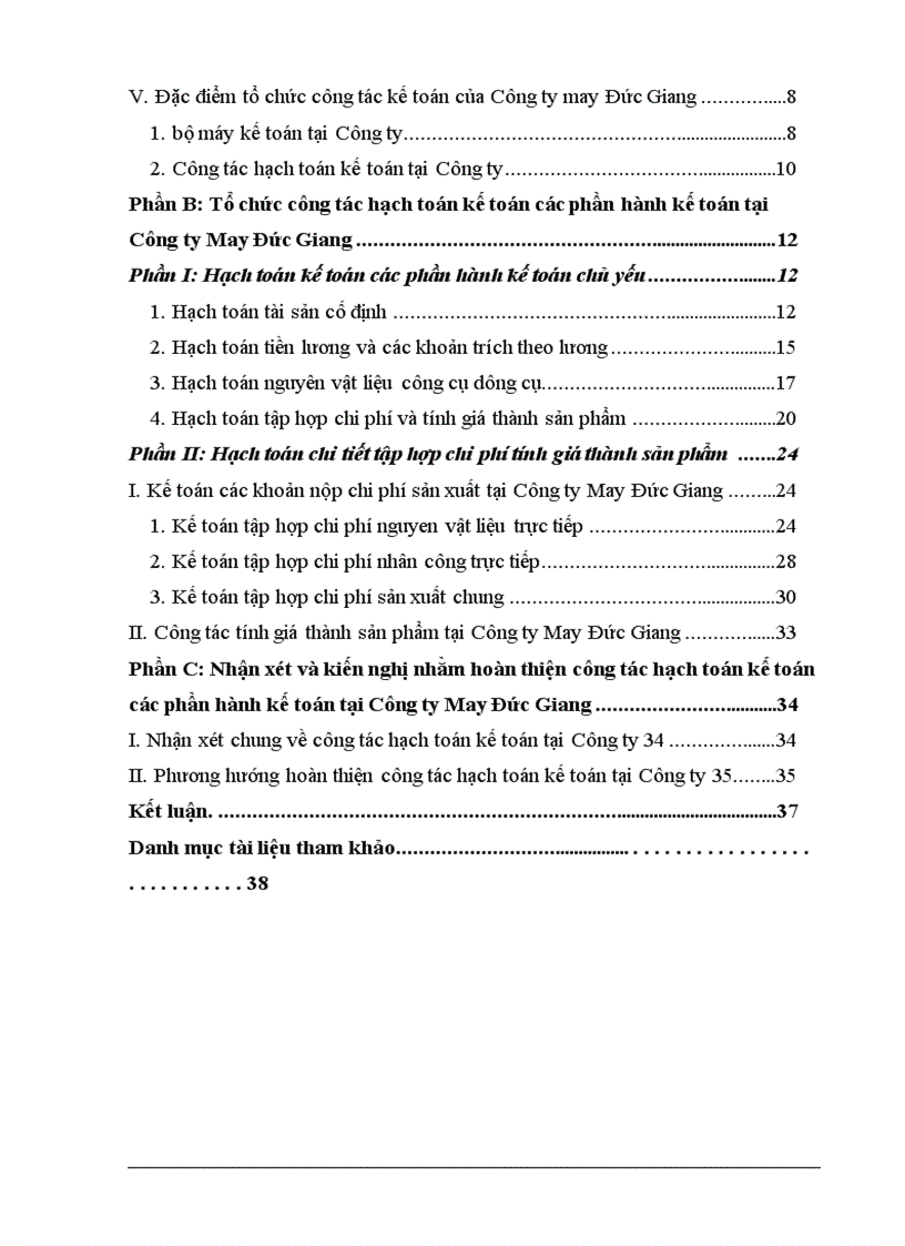 image for page Báo cáo thực tập tại Công ty May Đức Giang