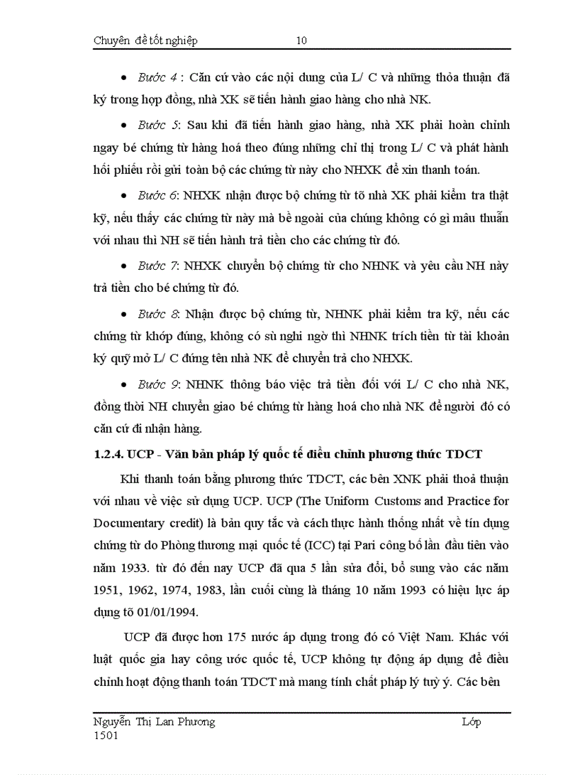image for page Giải pháp nhằm hạn chế rủi ro trong phương thức thanh toán tín dụng chứng từ tại Ngân hàng Công thương Đống Đa 1