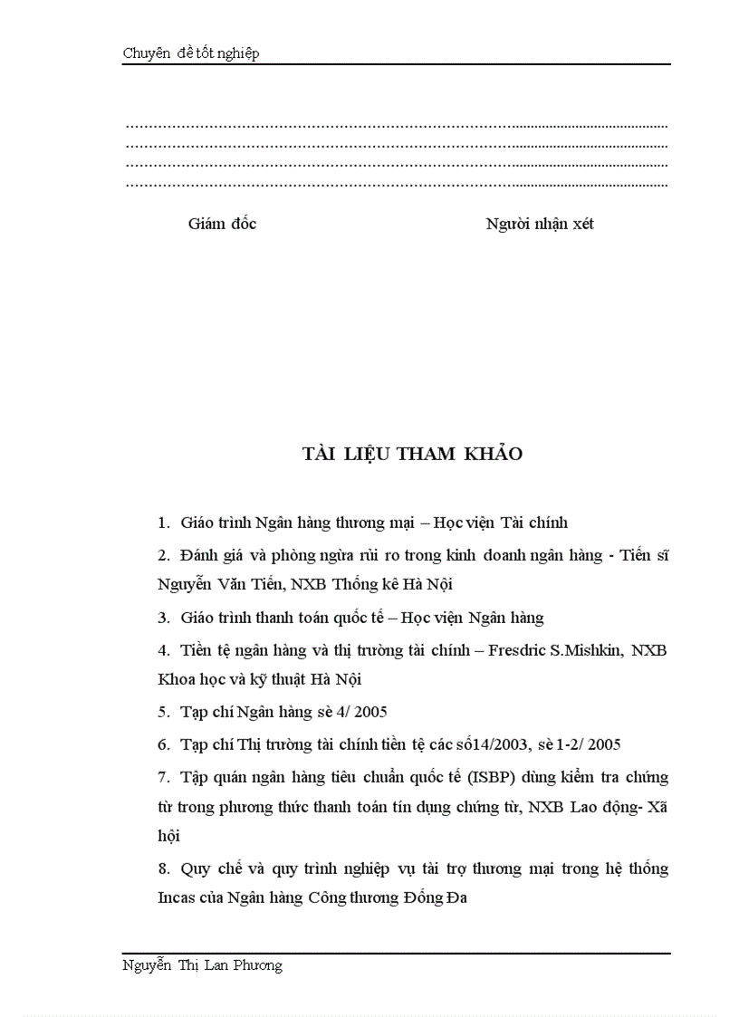 image for page Giải pháp nhằm hạn chế rủi ro trong phương thức thanh toán tín dụng chứng từ tại Ngân hàng Công thương Đống Đa 1