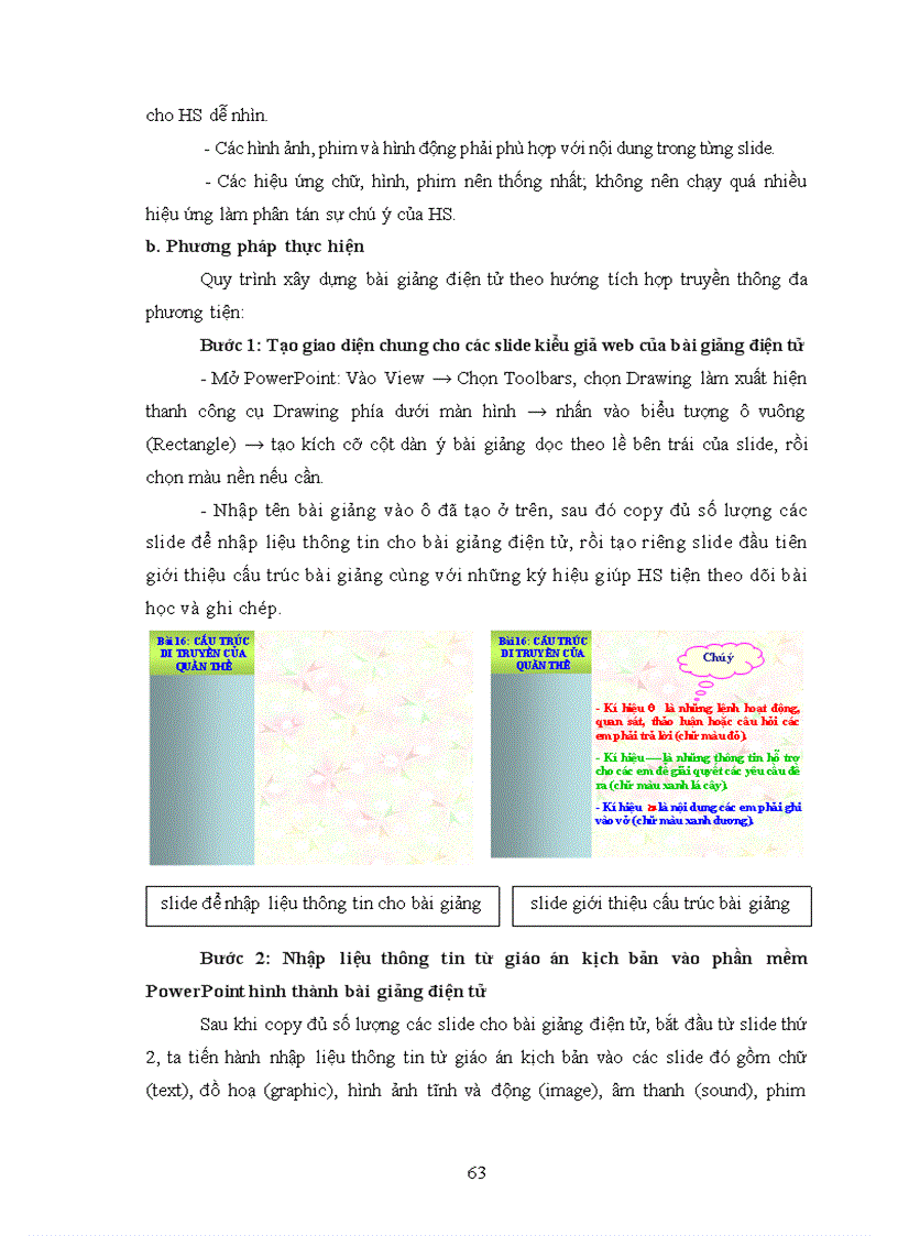 image for page Xây dựng và sử dụng bài giảng điện tử chương III IV V phần Di truyền học Sinh học lớp 12 theo hướng tích hợp truyền thông đa phương tiện 1