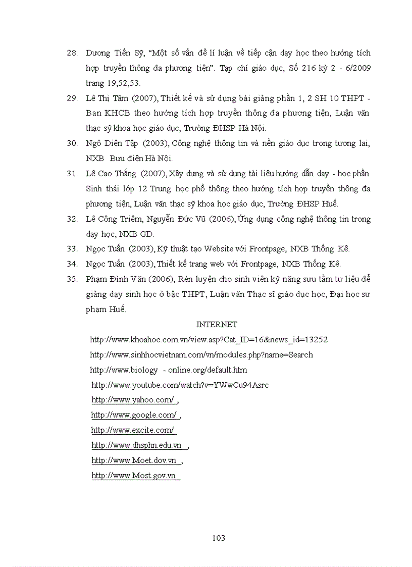 image for page Xây dựng và sử dụng bài giảng điện tử chương III IV V phần Di truyền học Sinh học lớp 12 theo hướng tích hợp truyền thông đa phương tiện 1